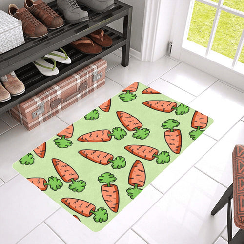 Carrot Pattern Print Design 05 Doormat