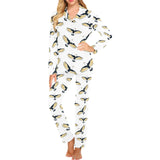 Eagle Pattern Print Design 03 Women's Long Pajama Set