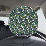 Pelican Pattern Print Design 05 Car Headrest Cover