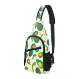 Avocado design pattern All Over Print Chest Bag