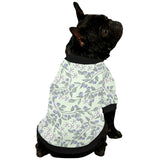 hand drawn blueberry pattern All Over Print Pet Dog Round Neck Fuzzy Shirt
