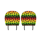 Canabis Marijuana Weed Pattern Print Design 03 Car Headrest Cover