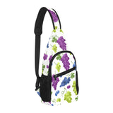 Grape pattern All Over Print Chest Bag
