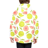 Guava pattern Kids' Boys' Girls' Padded Hooded Jacket