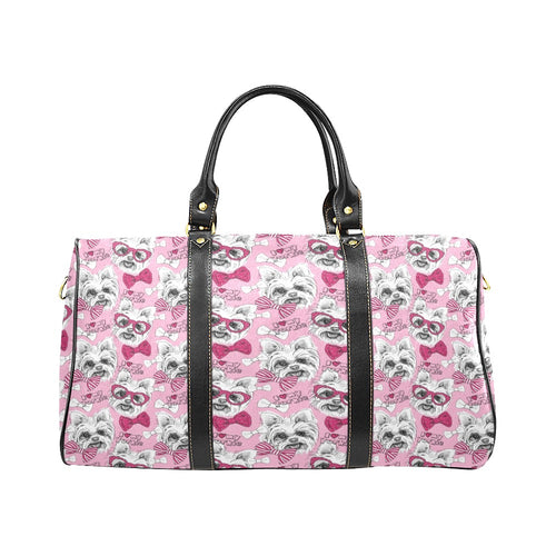Yorkshire Terrier Pattern Print Design 03 Travel Bag