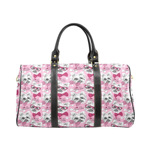 Yorkshire Terrier Pattern Print Design 03 Travel Bag