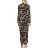Rose Pattern Print Design 04 Women's All Over Print Pajama Set