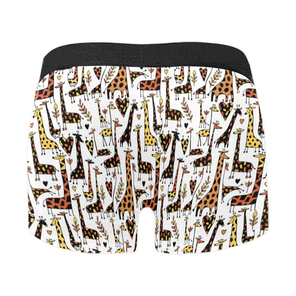 Giraffe Pattern Print Design 05 Men's All Over Print Boxer Briefs Men's Underwear
