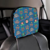 Darts Pattern Print Design 02 Car Headrest Cover