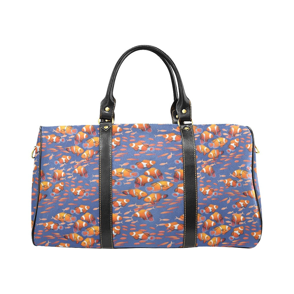 Clown Fish Pattern Print Design 04 Travel Bag