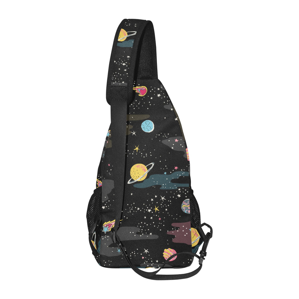 space pattern All Over Print Chest Bag