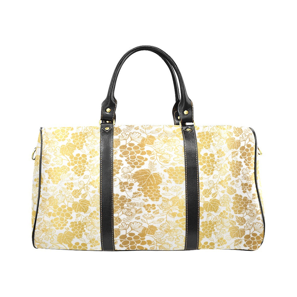 Gold grape pattern Travel Bag