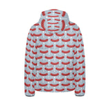 Sausage Pattern Print Design 02 Kids' Boys' Girls' Padded Hooded Jacket