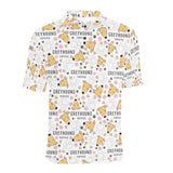 Greyhound Pattern Print Design 03 Men's All Over Print Polo Shirt