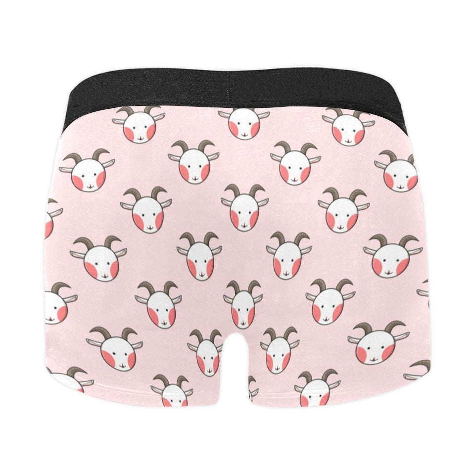Cute goat pattern Men's All Over Print Boxer Briefs Men's Underwear