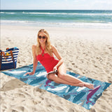 Whale design pattern Beach Towel