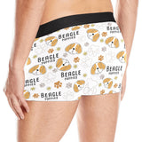 Cute beagle dog pattern background Men's All Over Print Boxer Briefs Men's Underwear