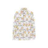 Greyhound Pattern Print Design 03 Women's Long Sleeve Polo Shirt