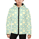 Tea pots Pattern Print Design 02 Kids' Boys' Girls' Padded Hooded Jacket