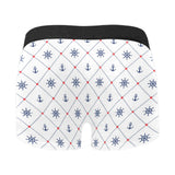 Anchor rudder nautical design pattern Men's All Over Print Boxer Briefs Men's Underwear