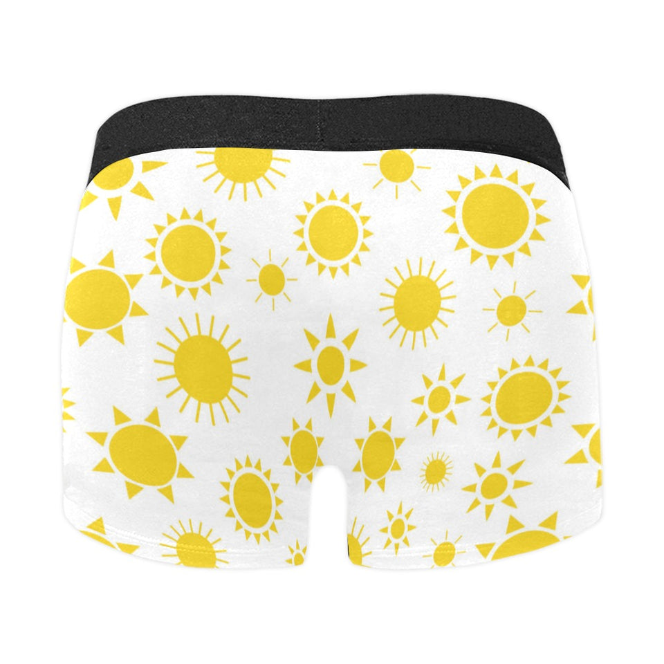 Sun pattern Men's All Over Print Boxer Briefs Men's Underwear