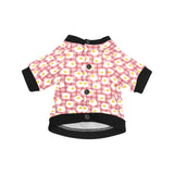 Fried Eggs Pattern Print Design 03 All Over Print Pet Dog Round Neck Fuzzy Shirt