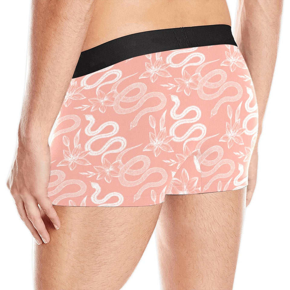Snake lilies flower pattern Men's All Over Print Boxer Briefs Men's Underwear