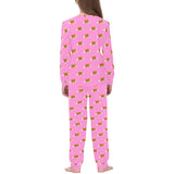 Pancake Pattern Print Design 04 Kids' Boys' Girls' All Over Print Pajama Set