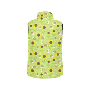 Snail Pattern Print Design 01 Women's Padded Vest