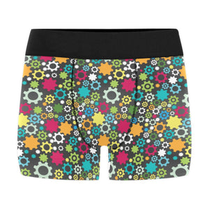 Gear Pattern Print Design 03 Men's All Over Print Boxer Briefs Men's Underwear