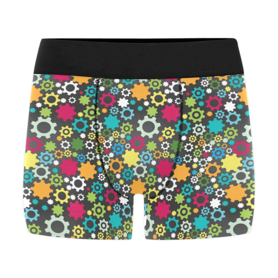 Gear Pattern Print Design 03 Men's All Over Print Boxer Briefs Men's Underwear