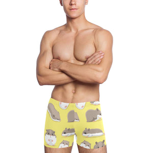 Cute Hamster pattern Men's Swimming Trunks