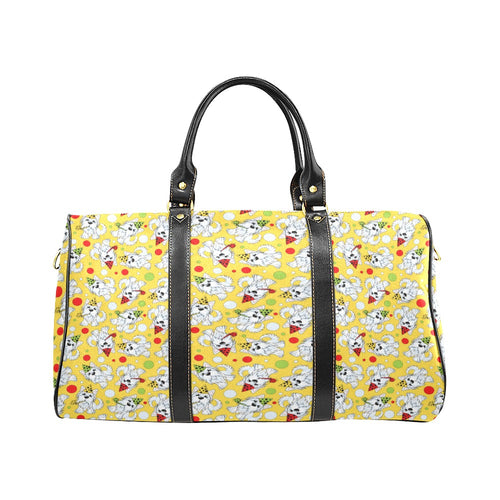 Yorkshire Terrier Pattern Print Design 05 Travel Bag