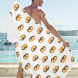 Pretzels Pattern Print Design 02 Beach Towel