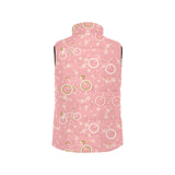 Bicycle Pattern Print Design 02 Men's Padded Vest