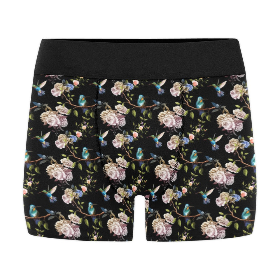 Hummingbird Pattern Print Design 03 Men's All Over Print Boxer Briefs Men's Underwear