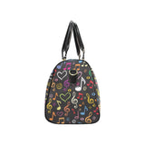 Music Notes Pattern Print Design 02 Travel Bag