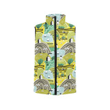 Hand drawn windmill pattern Women's Padded Vest