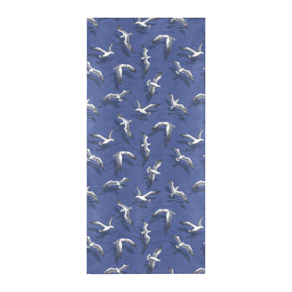 Seagull Pattern Print Design 03 Beach Towel