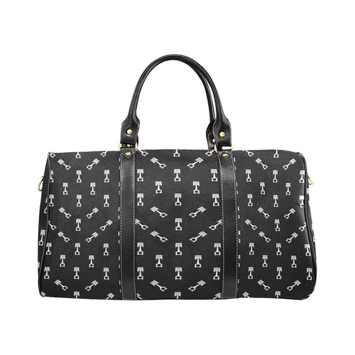 Engine Piston Black Theme Pattern Print Design 03 Travel Bag