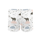 Polar bears star poka dot pattern Men's Swimming Trunks