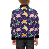 Colorful sea turtle pattern Kids' Boys' Girls' Bomber Jacket