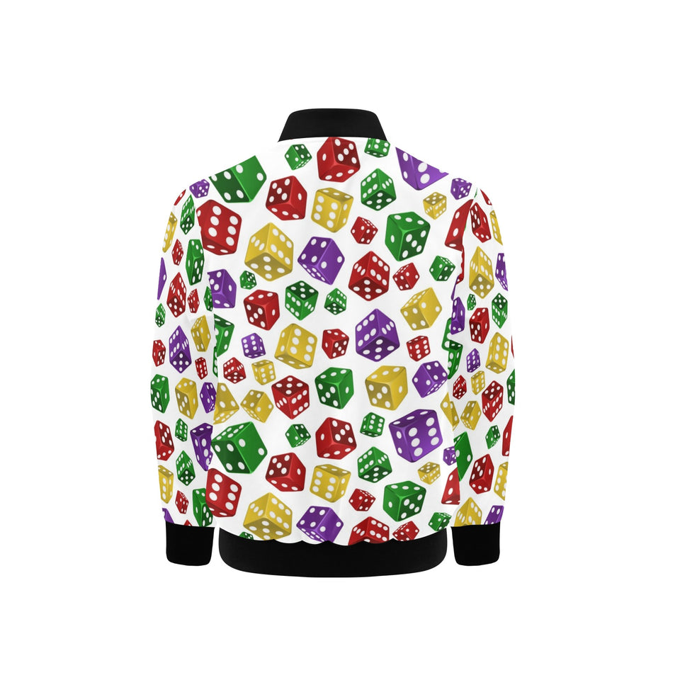 Dice Pattern Print Design 03 Kids' Boys' Girls' Bomber Jacket