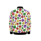 Dice Pattern Print Design 03 Kids' Boys' Girls' Bomber Jacket