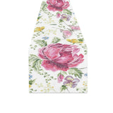Hand drawn butterfly rose Table Runner