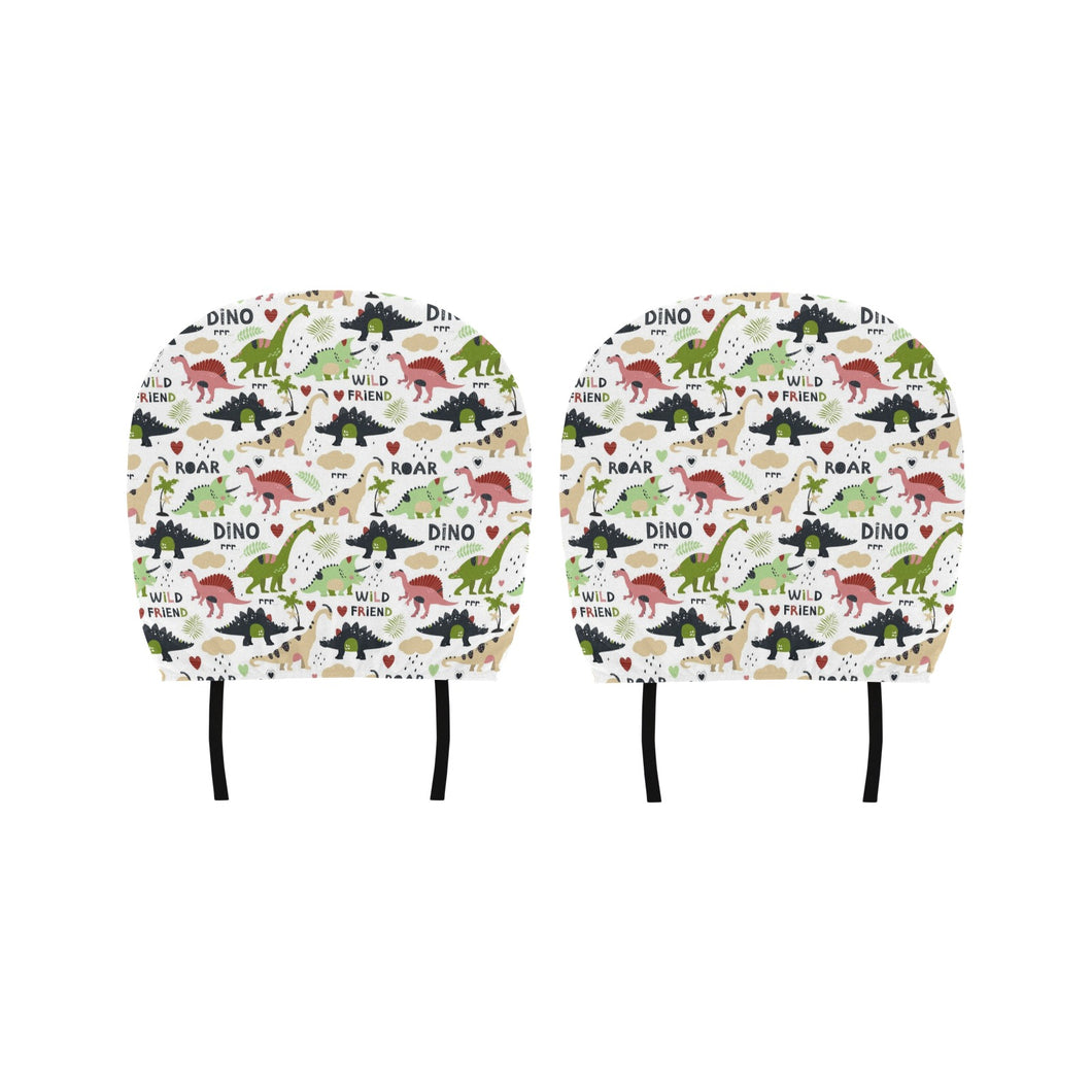 Cute dinosaurs pattern Car Headrest Cover