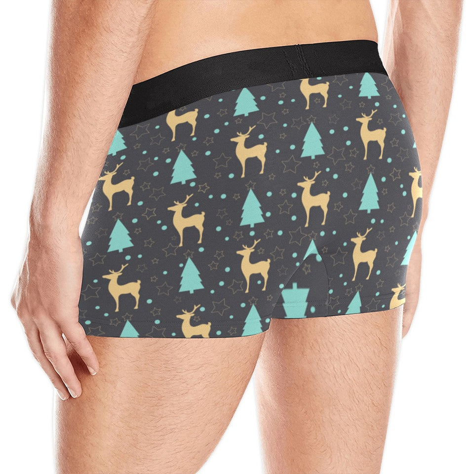 Deers star tree pattern Men's All Over Print Boxer Briefs Men's Underwear