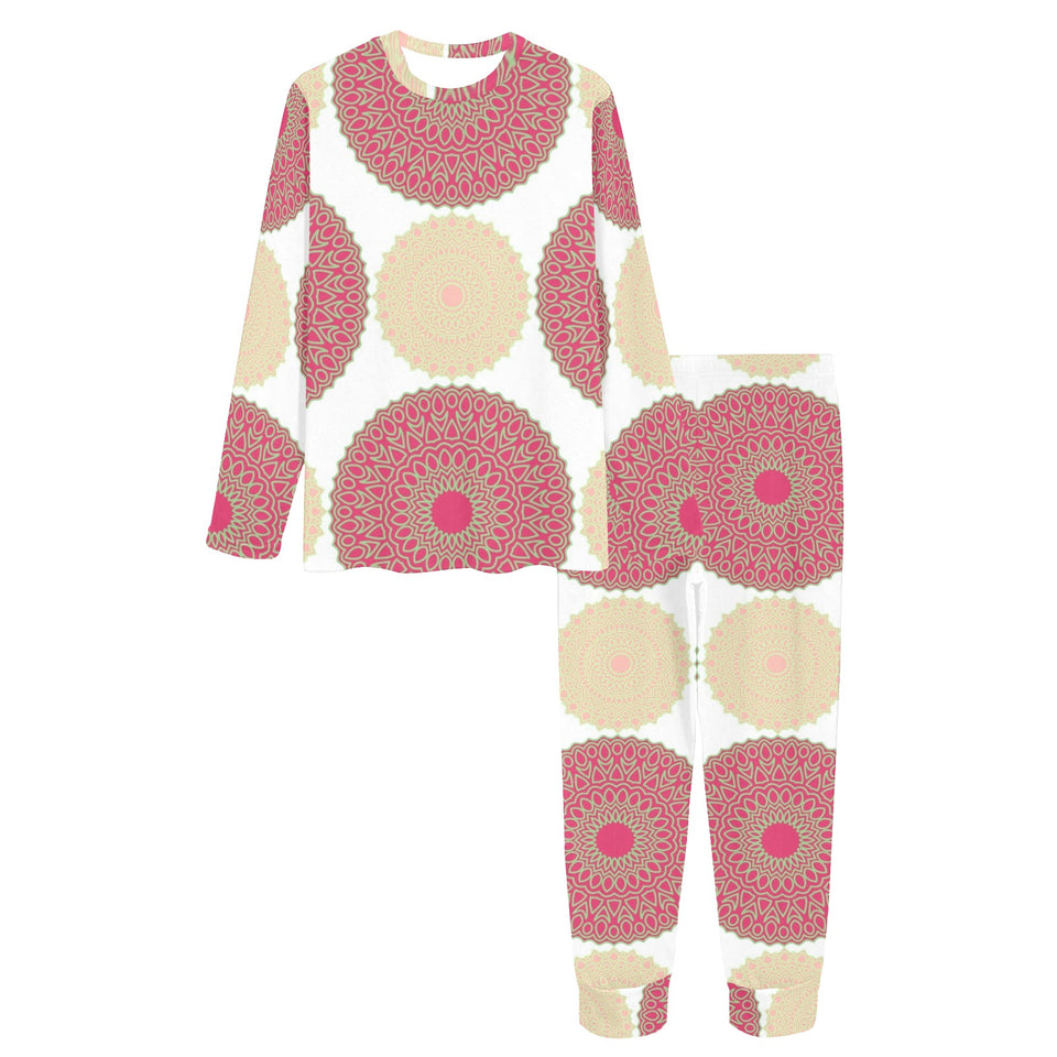 Circle indian pattern Women's All Over Print Pajama Set