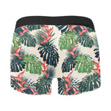 heliconia flowers, palm and monstera leaves Men's All Over Print Boxer Briefs Men's Underwear