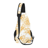 hand drawn orange fruit pattern All Over Print Chest Bag